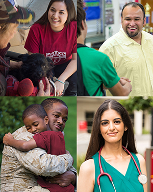 A variety of Social Work images.