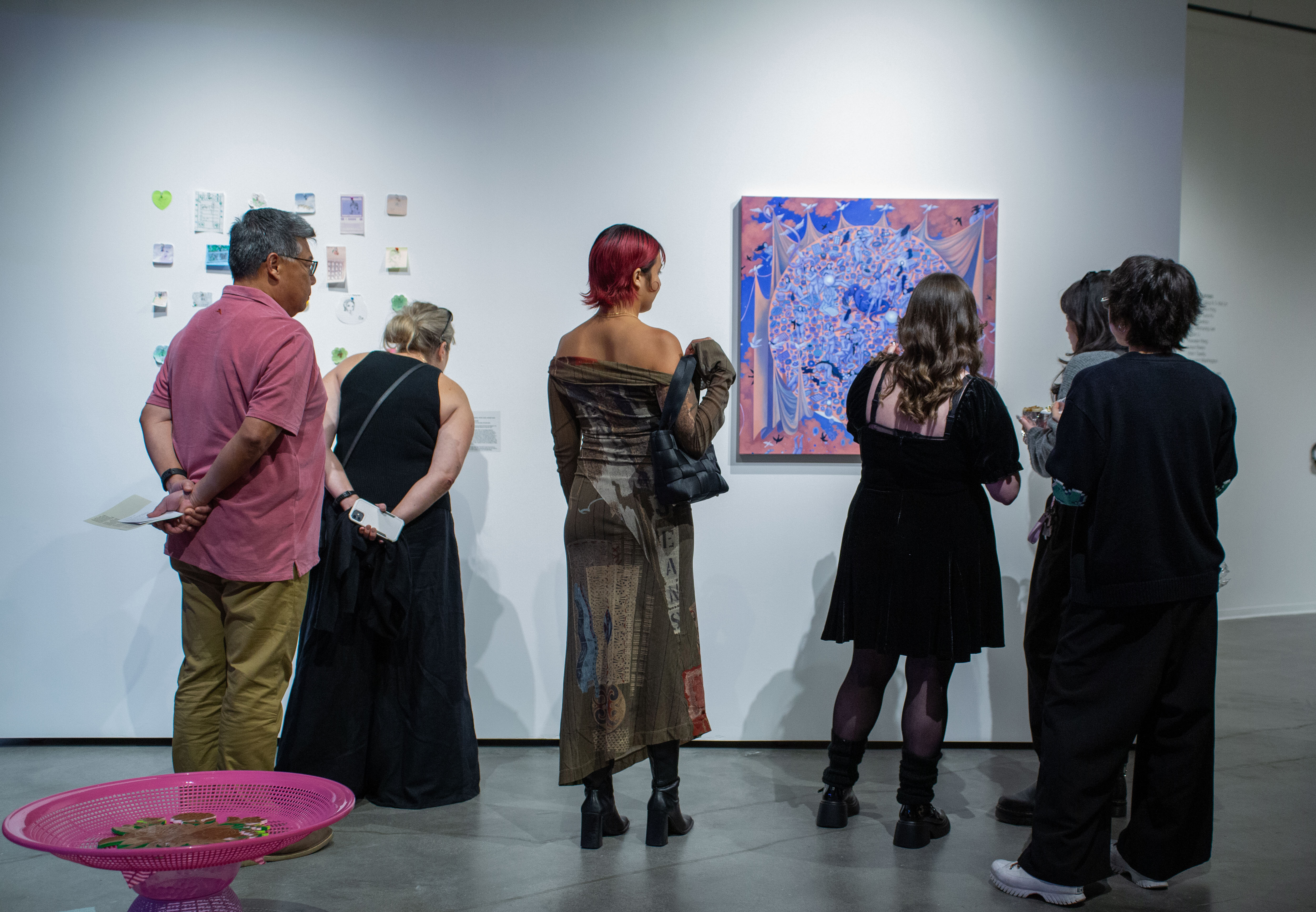 The USC Roski Annual Student Exhibition opening at the USC Fisher Museum of Art (2023). 